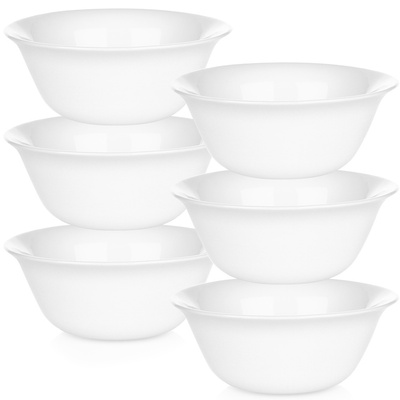 Bowls Glass White 300 ml 6 pcs