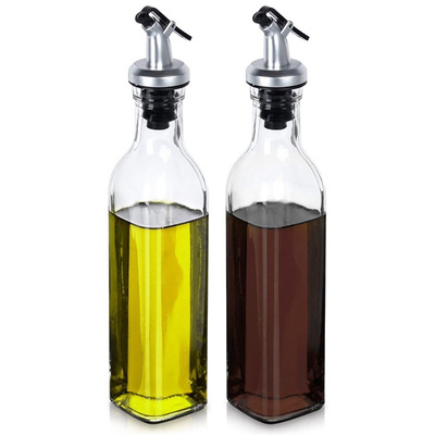 Oil and Vinegar Bottle Glass with Dispenser 250 ml