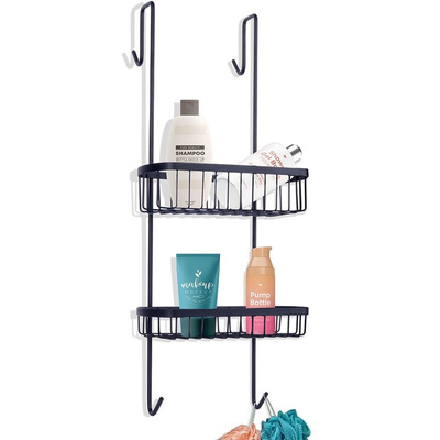 Shower Shelf Metal Black Hanging