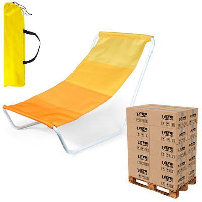 Sunbed Foldable Yellow (pallet of 180 pcs)