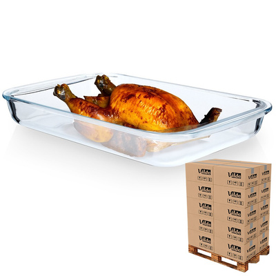 Casserole Dish Glass 39.5x24x5 cm, 3 l (pallet of 72 pcs)