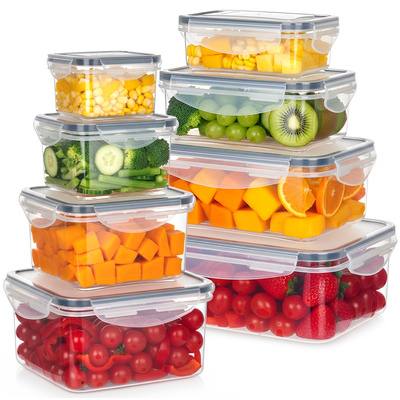 Food Containers with Lid and Gasket 8 pcs