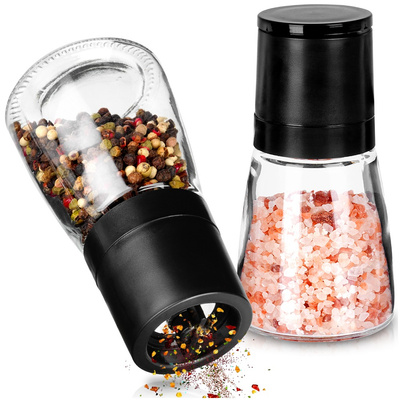 Pepper and Salt Grinder Glass 2 pcs