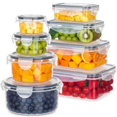 Food Containers with Lid and Gasket 8 pcs