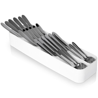 Cutlery Drawer Organiser White 39x11.5 cm