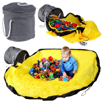 Toy Storage Basket with Play Mat 30x29 cm