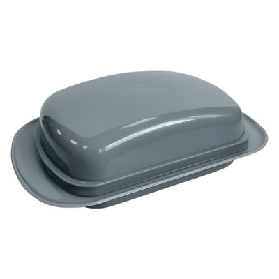 Butter Dish Plastic Gray