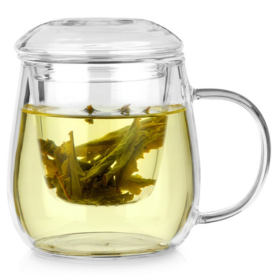 Cup with Infuser and Cover Glass 400 ml