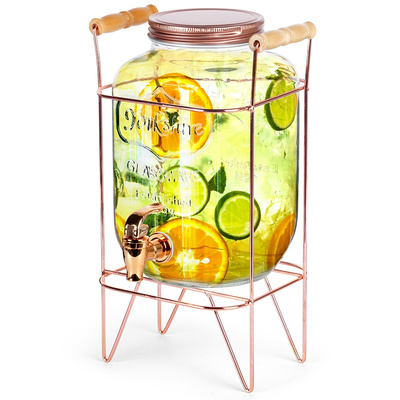 Dispenser with Tap and Stand Gold 4.2 l