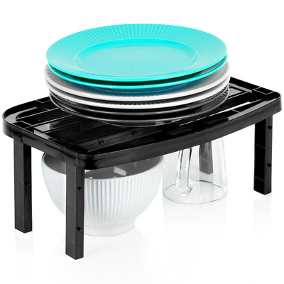 Kitchen Shelf Black 31x22x14.5 / 11.5 cm