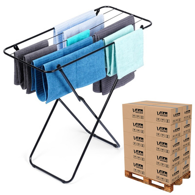 Drying Rack Metal Black Folding 93x43x88 cm (pallet of 40 pcs)