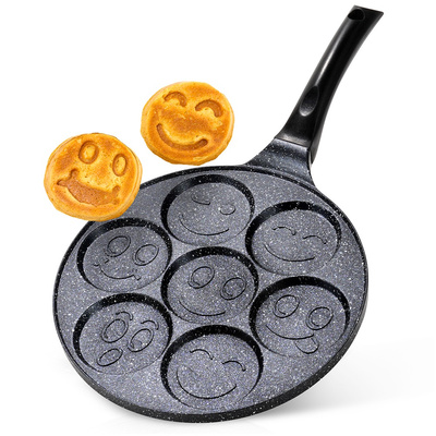 Egg Pan Granite 7 Holes 26 cm