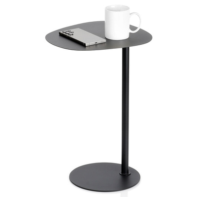 Stolik kawowy metalowy czarny 35x25x53 cm