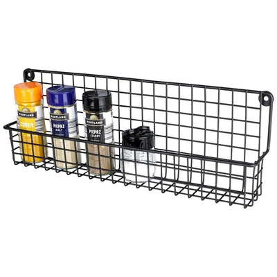 Spice Rack Metal Black