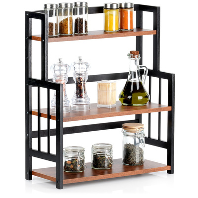 Kitchen Shelf Wooden 3-Level 41.5x18.5x50 cm