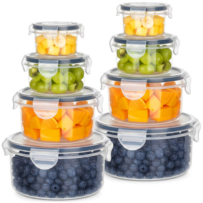 Food Containers with Lid and Gasket 8 pcs