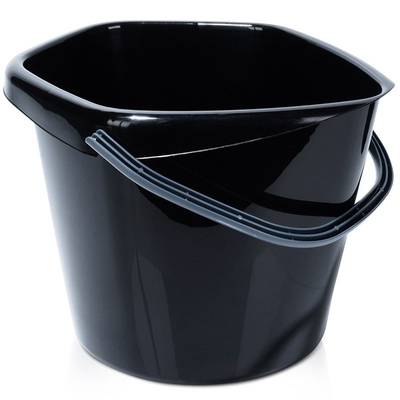 Bucket Plastic Black 14 l