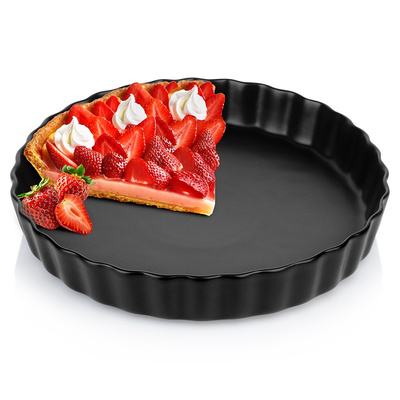 Tart Tin Ceramic Black 24.5 cm