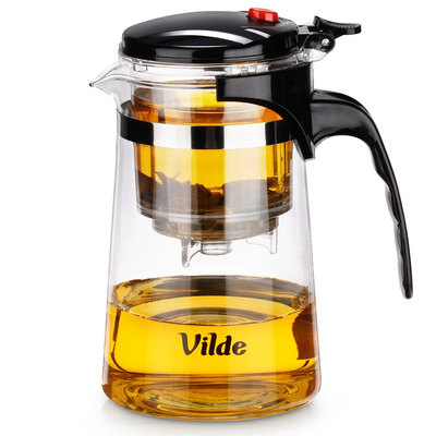 Teapot with Infuser with Filter Insert Glass 680 ml