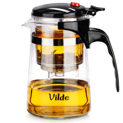 Teapot with Infuser with Filter Insert Glass 600 ml