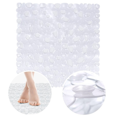 Non-Slip Shower Mat Transparent 51x51 cm