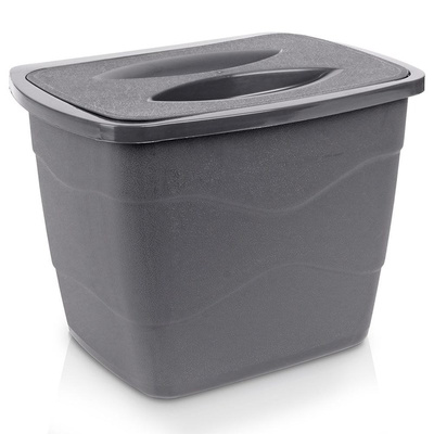 Hanging Trash Can Gray 4.5 l