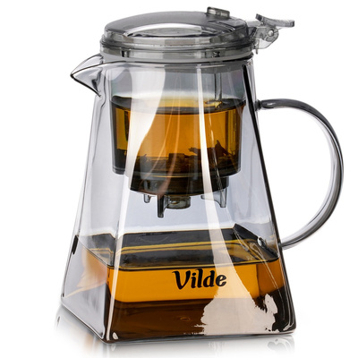 Teapot with Infuser with Filter Insert Glass 880 ml