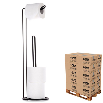 Toilet Paper Stand Metal Black 54 cm (pallet of 576 pcs)