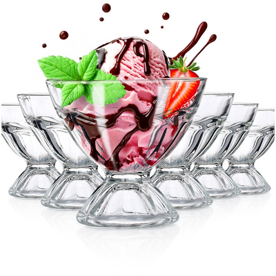 Ice Cream Bowls Glass 100 ml 6 pcs