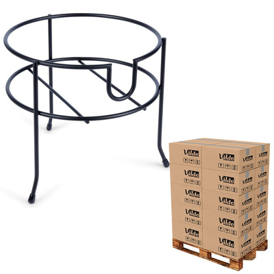 Stojak pod słój z kranikiem metalowy czarny 20 cm (paleta 320 szt.)