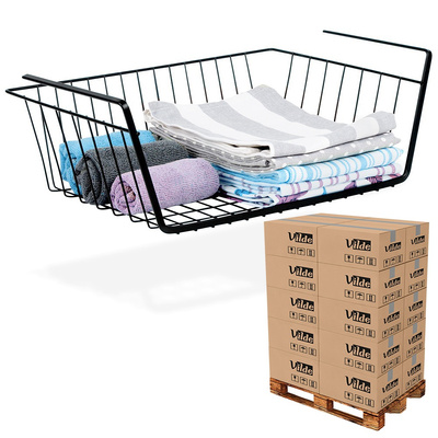 Under-Shelf Basket Metal Black 40.5x26.5x14.5 cm (pallet of 576 pcs)