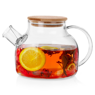 Tea Pot Glass with Strainer 1 l