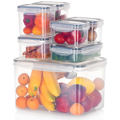 Food Container with Lid and Gasket 7 pcs