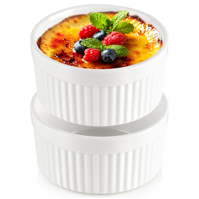 Ramekins Porcelain White 260 ml 2 pcs