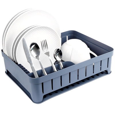 Dish Drainer Rack Gray 39.5x31x12 cm