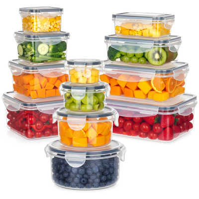 Food Containers with Lid and Gasket 12 pcs