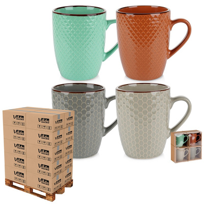 Mugs Ceramic 400 ml 4 pcs (pallet of 320 pcs)