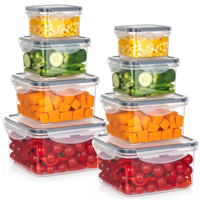 Food Containers with Lid and Gasket 8 pcs