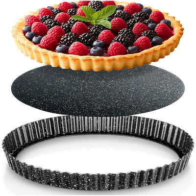 Tart Tin Granite with Removable Bottom 28x3 cm
