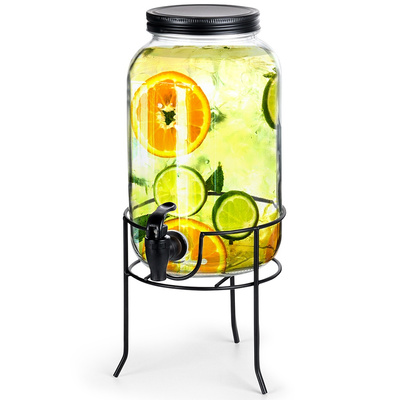 Dispenser with Tap and Stand Black 3.2 l