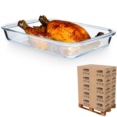 Casserole Dish Glass 34.5x20.5x5 cm, 2.2 l (pallet of 80 pcs)