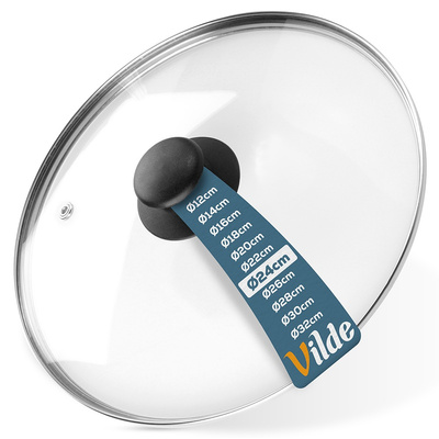 Lid Glass Heat-Resistant 24 cm
