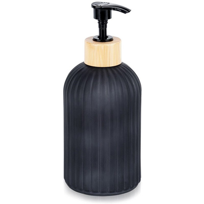 Soap Dispenser Glass Black 400 ml