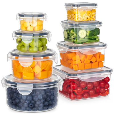 Food Containers with Lid and Gasket 8 pcs
