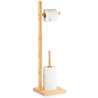 Stojak na papier toaletowy drewniany 70 cm